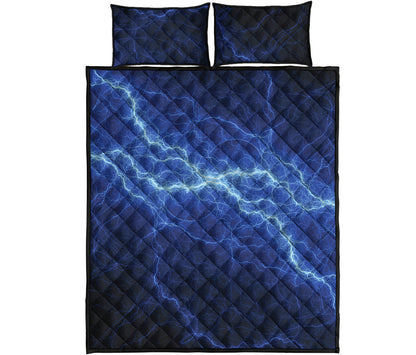 Lightning Plasma Print Quilt Bed Set