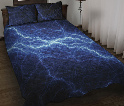 Lightning Plasma Print Quilt Bed Set
