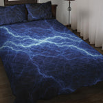 Lightning Plasma Print Quilt Bed Set