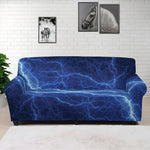 Lightning Plasma Print Sofa Cover