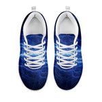 Lightning Plasma Print White Sneakers