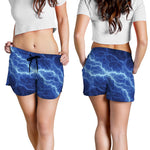 Lightning Plasma Print Women's Shorts