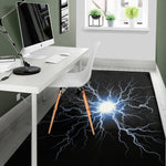 Lightning Spark Print Area Rug
