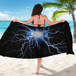 Lightning Spark Print Beach Sarong Wrap