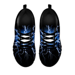 Lightning Spark Print Black Sneakers