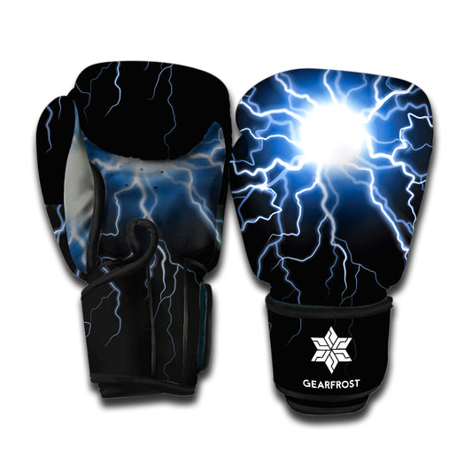 Lightning Spark Print Boxing Gloves