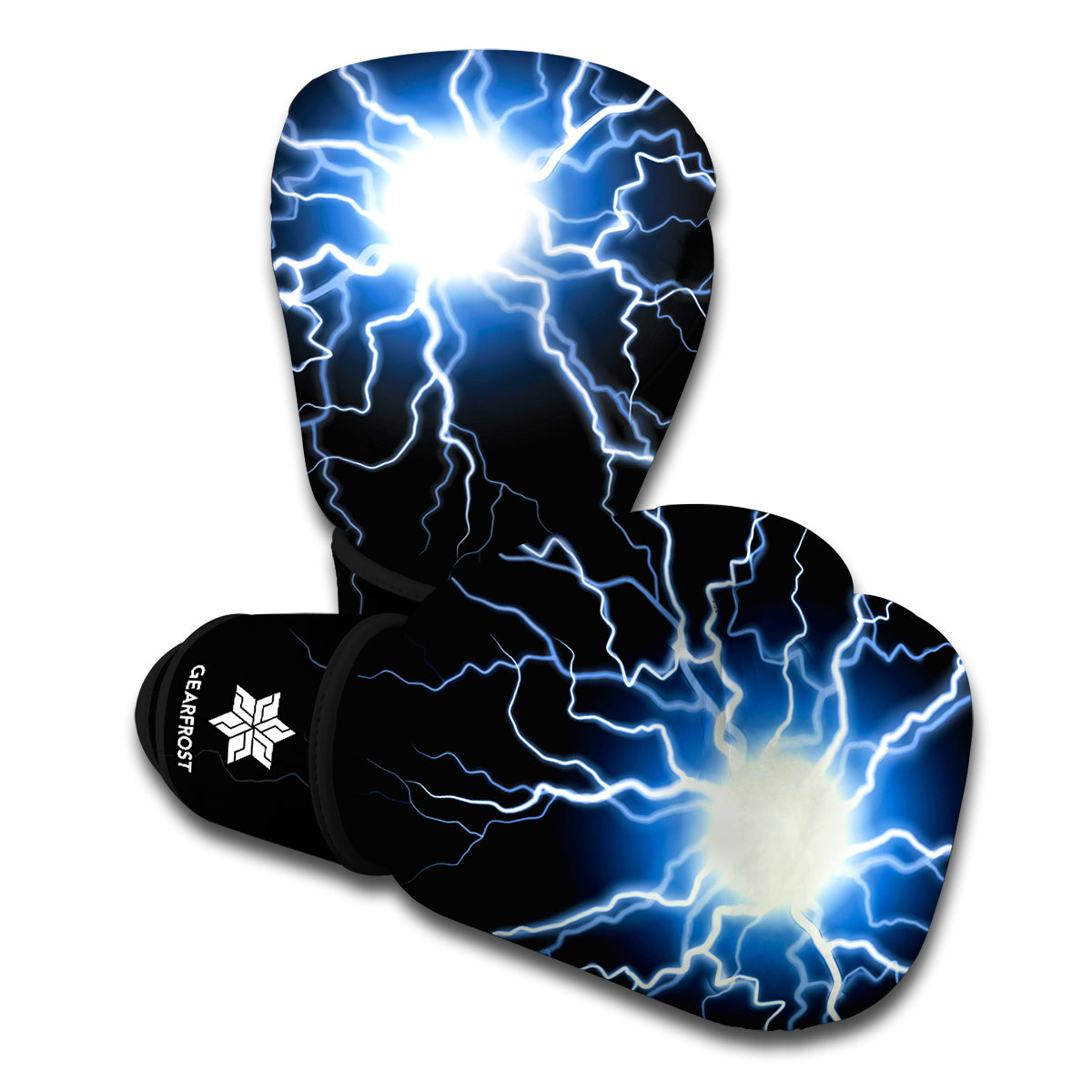 Lightning Spark Print Boxing Gloves