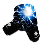 Lightning Spark Print Boxing Gloves
