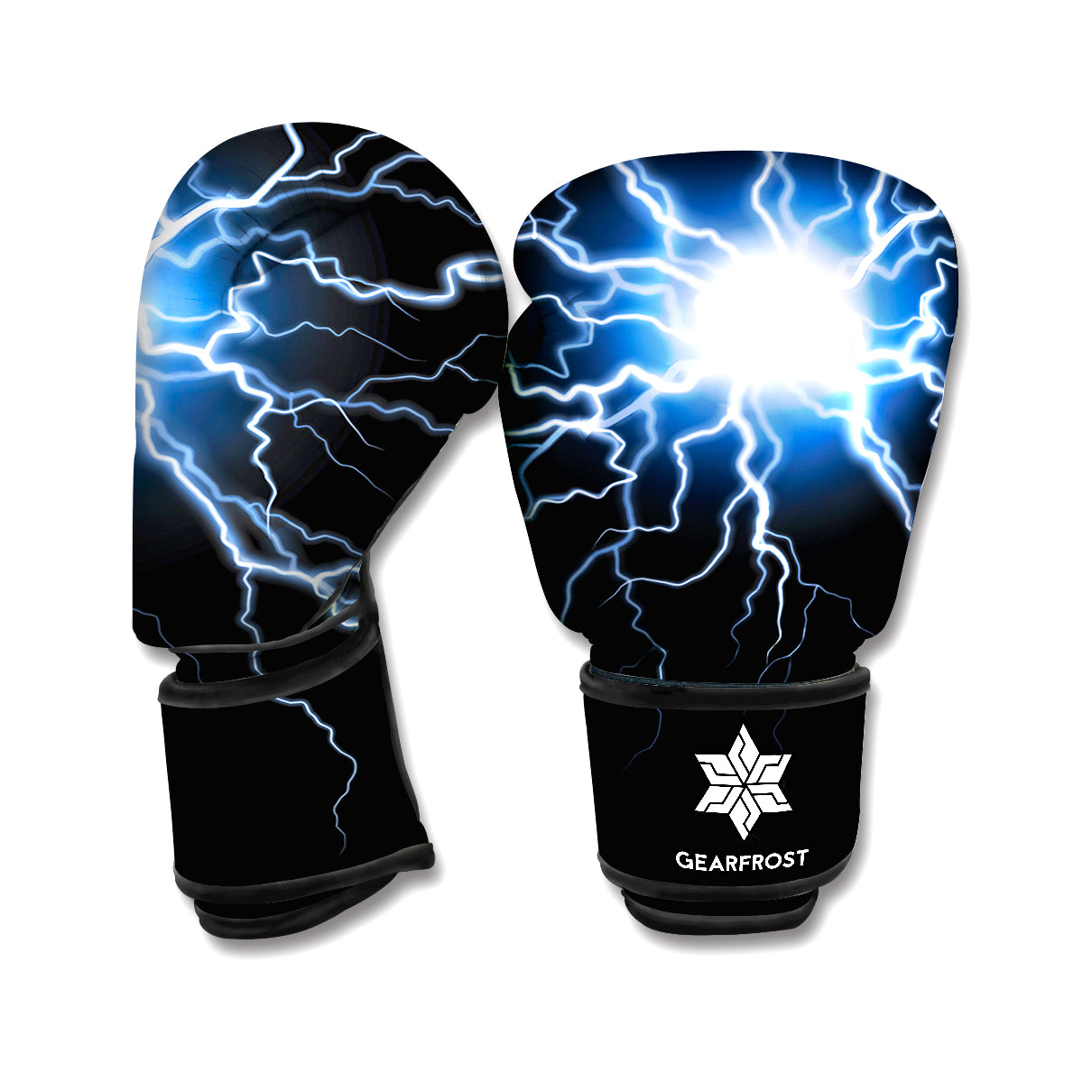 Lightning Spark Print Boxing Gloves