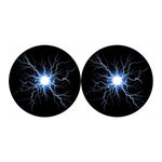 Lightning Spark Print Car Coasters