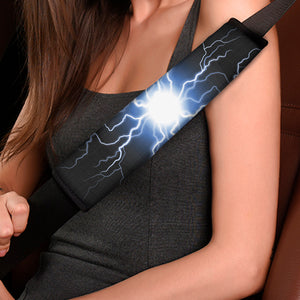 Lightning Spark Print Car Seat Belt Covers