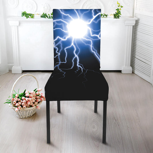 Lightning Spark Print Dining Chair Slipcover
