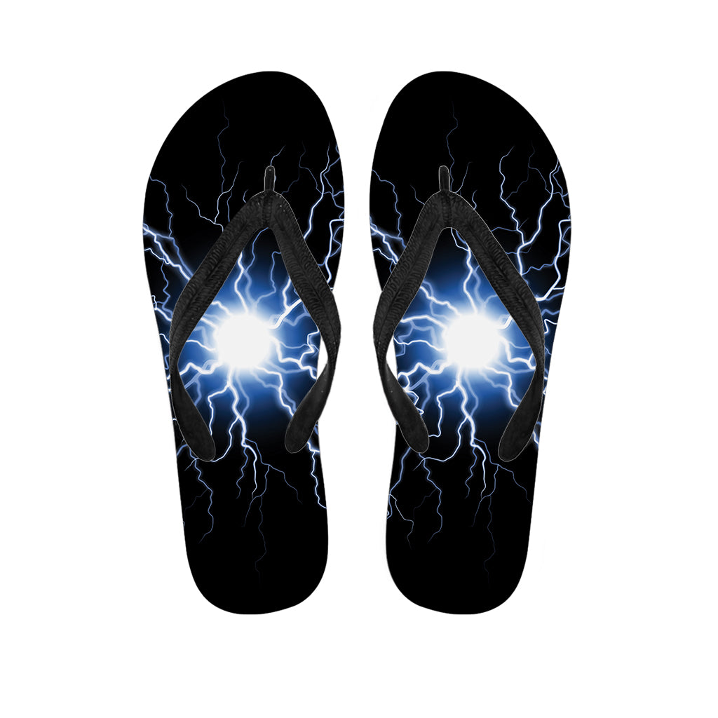 Lightning Spark Print Flip Flops