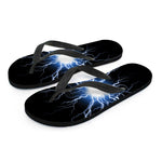 Lightning Spark Print Flip Flops