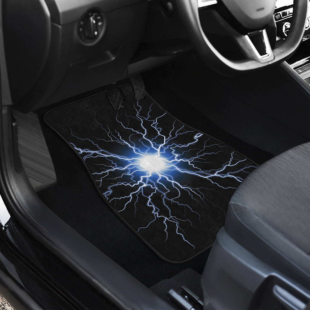 Lightning Spark Print Front and Back Car Floor Mats