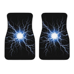 Lightning Spark Print Front Car Floor Mats