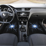 Lightning Spark Print Front Car Floor Mats