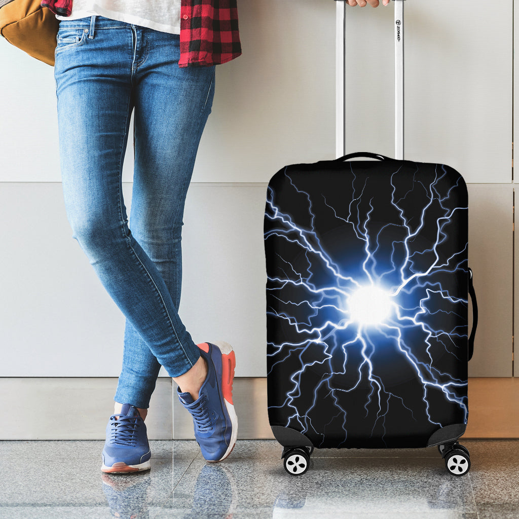 Lightning Spark Print Luggage Cover