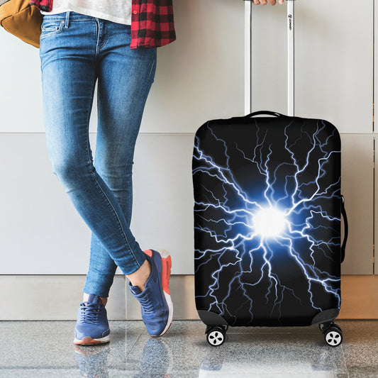 Lightning Spark Print Luggage Cover