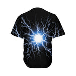 Lightning Spark Print Men's Baseball Jersey