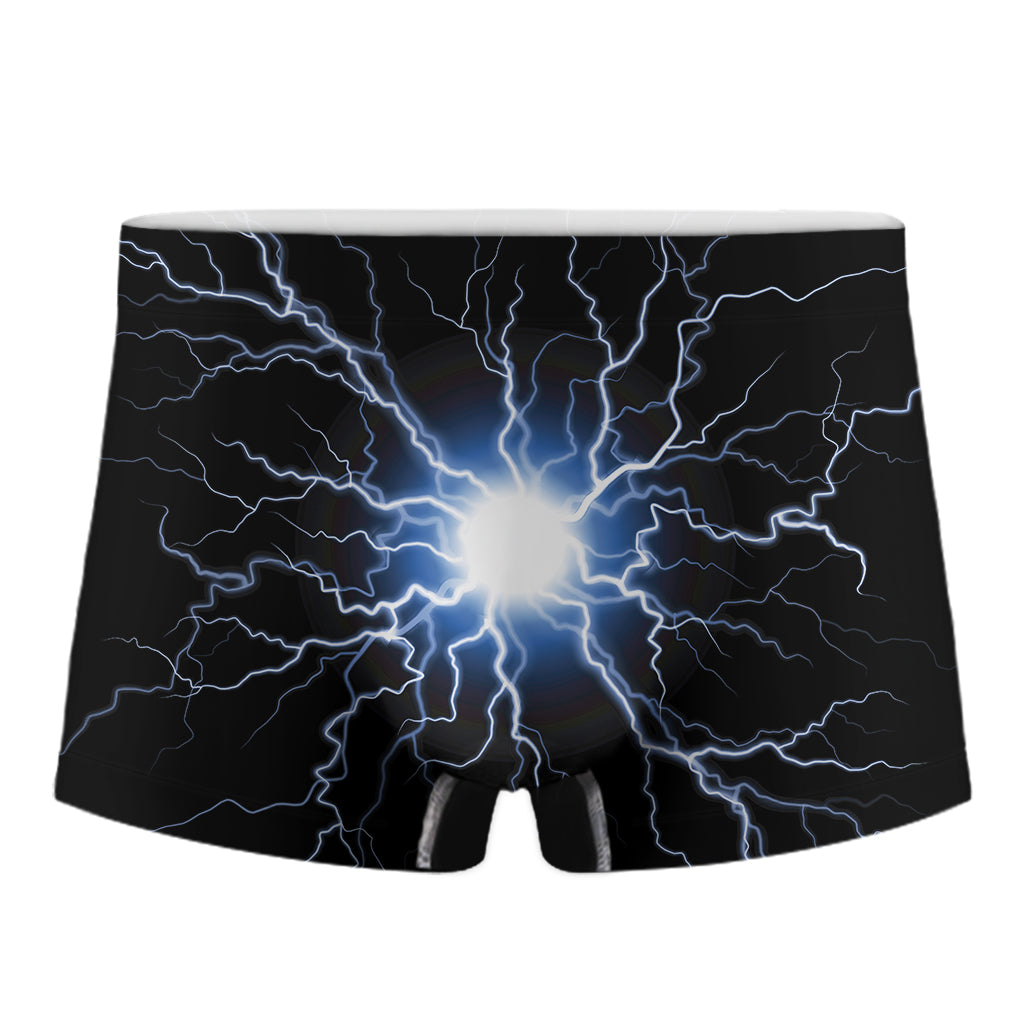 Lightning Spark Print Men's Boxer Briefs