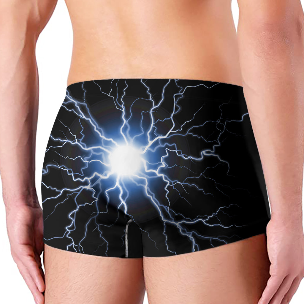 Lightning Spark Print Men's Boxer Briefs