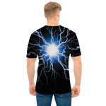 Lightning Spark Print Men's T-Shirt