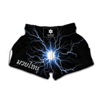 Lightning Spark Print Muay Thai Boxing Shorts