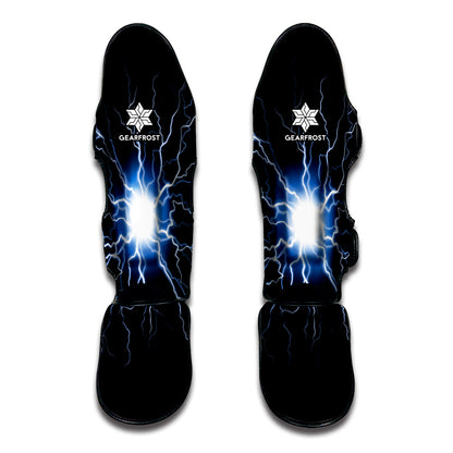 Lightning Spark Print Muay Thai Shin Guard