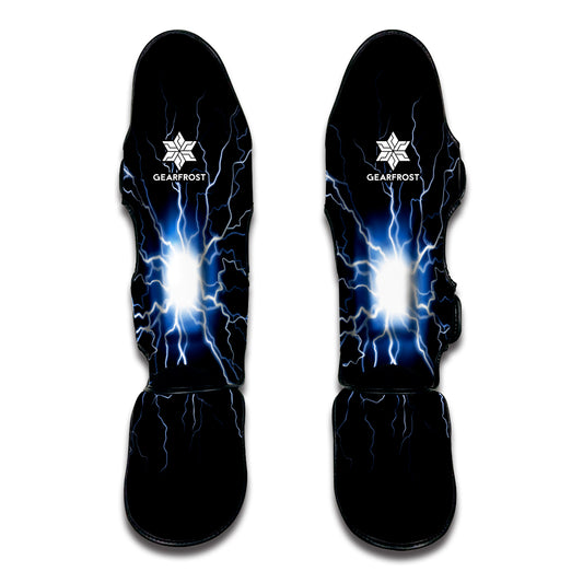 Lightning Spark Print Muay Thai Shin Guard