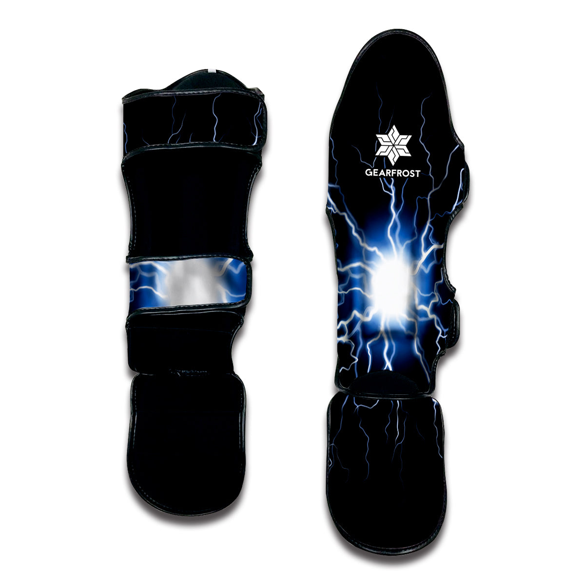 Lightning Spark Print Muay Thai Shin Guard