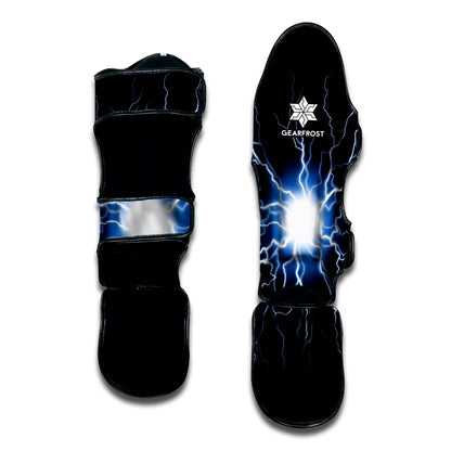 Lightning Spark Print Muay Thai Shin Guard