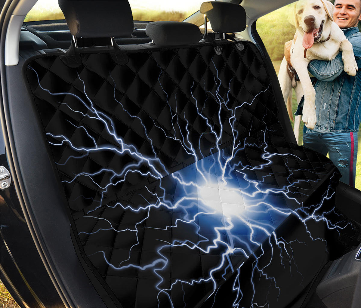 Lightning Spark Print Pet Car Back Seat Cover