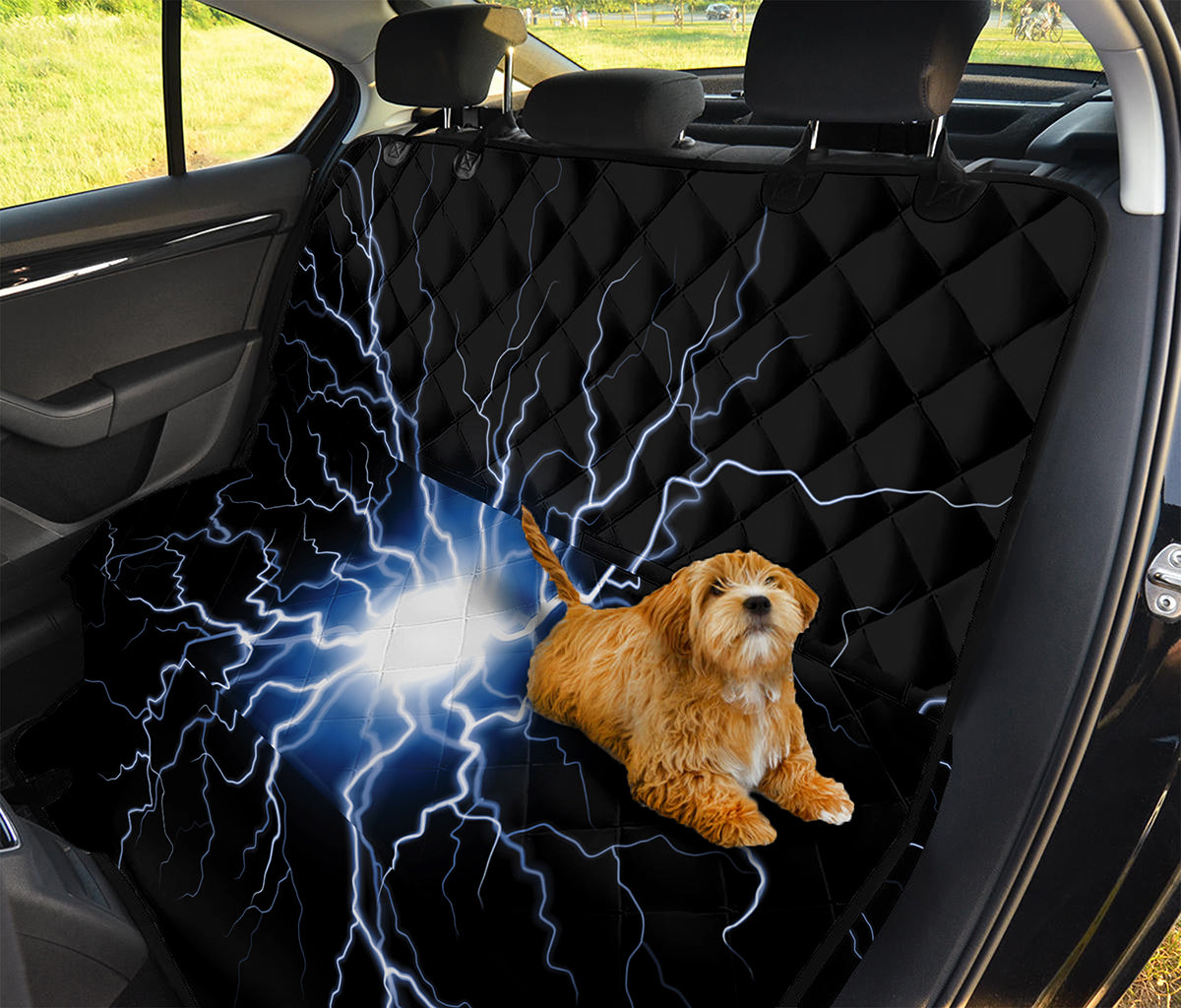 Lightning Spark Print Pet Car Back Seat Cover