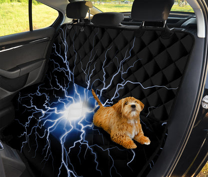 Lightning Spark Print Pet Car Back Seat Cover