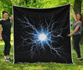 Lightning Spark Print Quilt