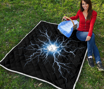 Lightning Spark Print Quilt