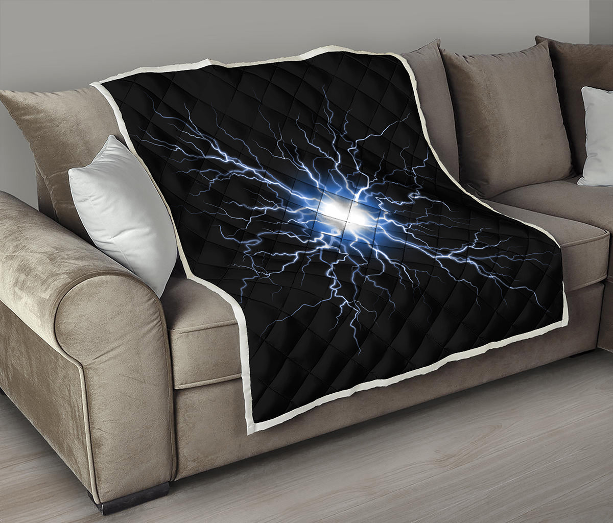 Lightning Spark Print Quilt