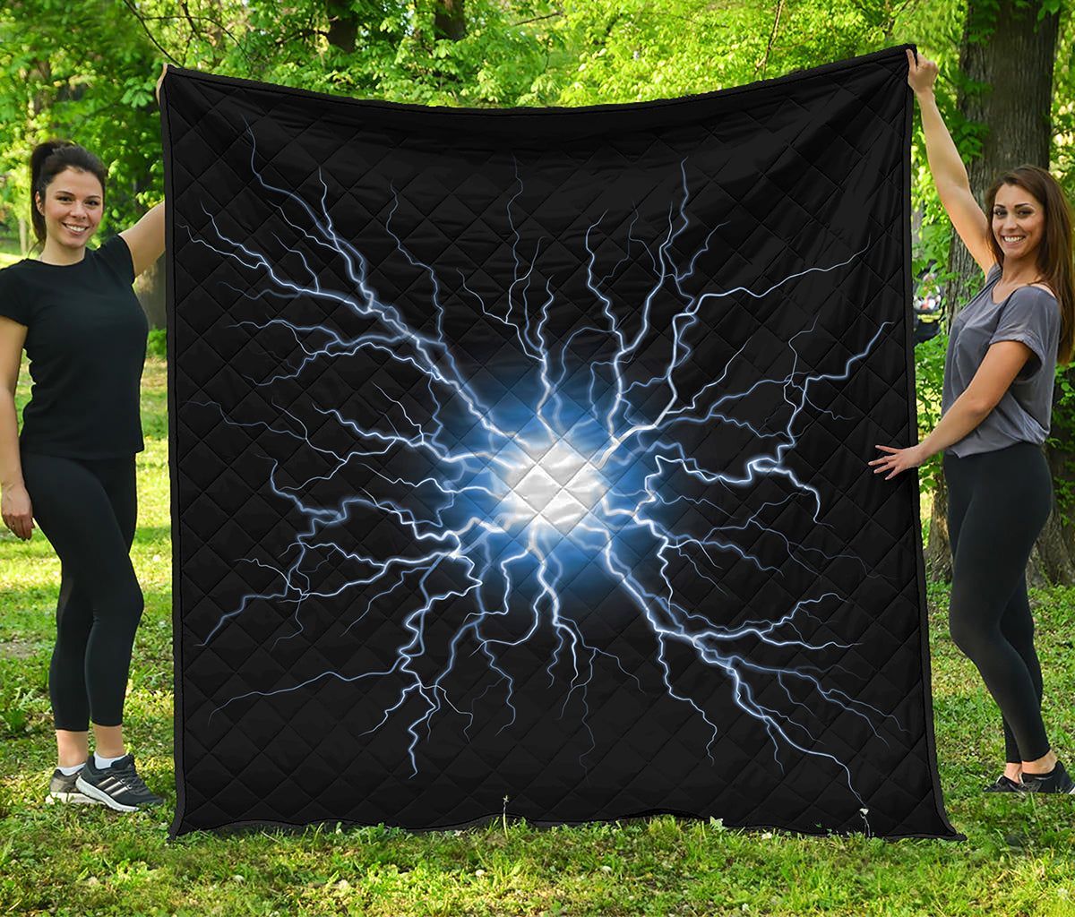 Lightning Spark Print Quilt