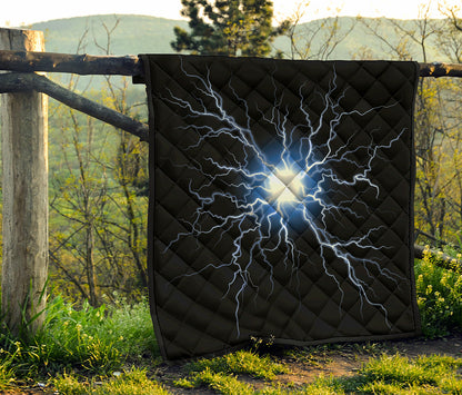 Lightning Spark Print Quilt
