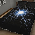 Lightning Spark Print Quilt Bed Set