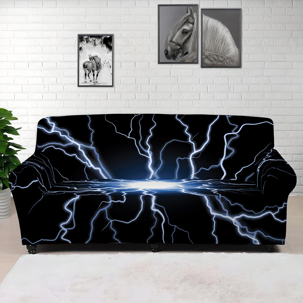 Lightning Spark Print Sofa Cover