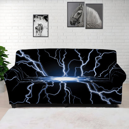 Lightning Spark Print Sofa Cover