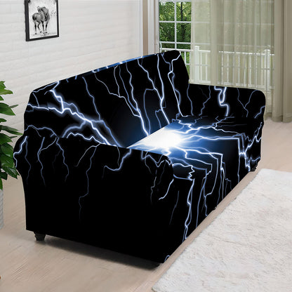 Lightning Spark Print Sofa Cover