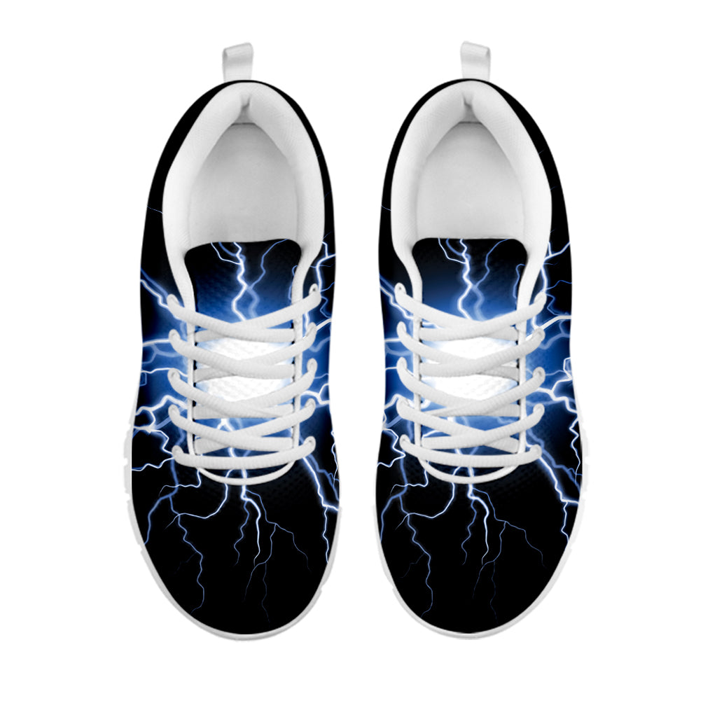 Lightning Spark Print White Sneakers