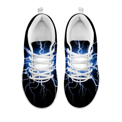 Lightning Spark Print White Sneakers