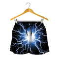 Lightning Spark Print Women's Shorts