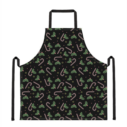Lights Christmas Pattern Print Apron