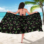 Lights Christmas Pattern Print Beach Sarong Wrap