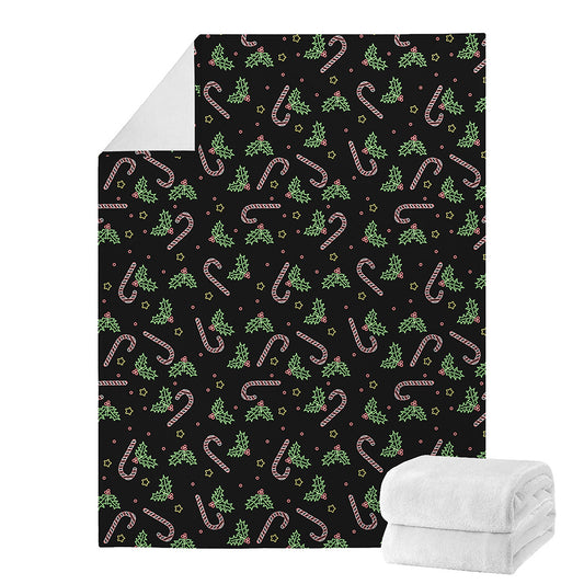 Lights Christmas Pattern Print Blanket